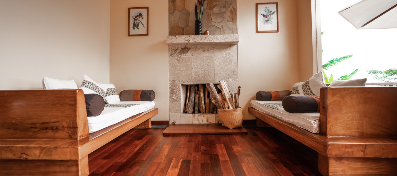 Cosy reading spots in the Balinese jungle